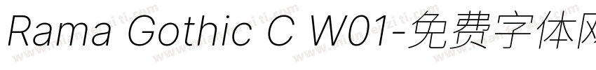 Rama Gothic C W01字体转换